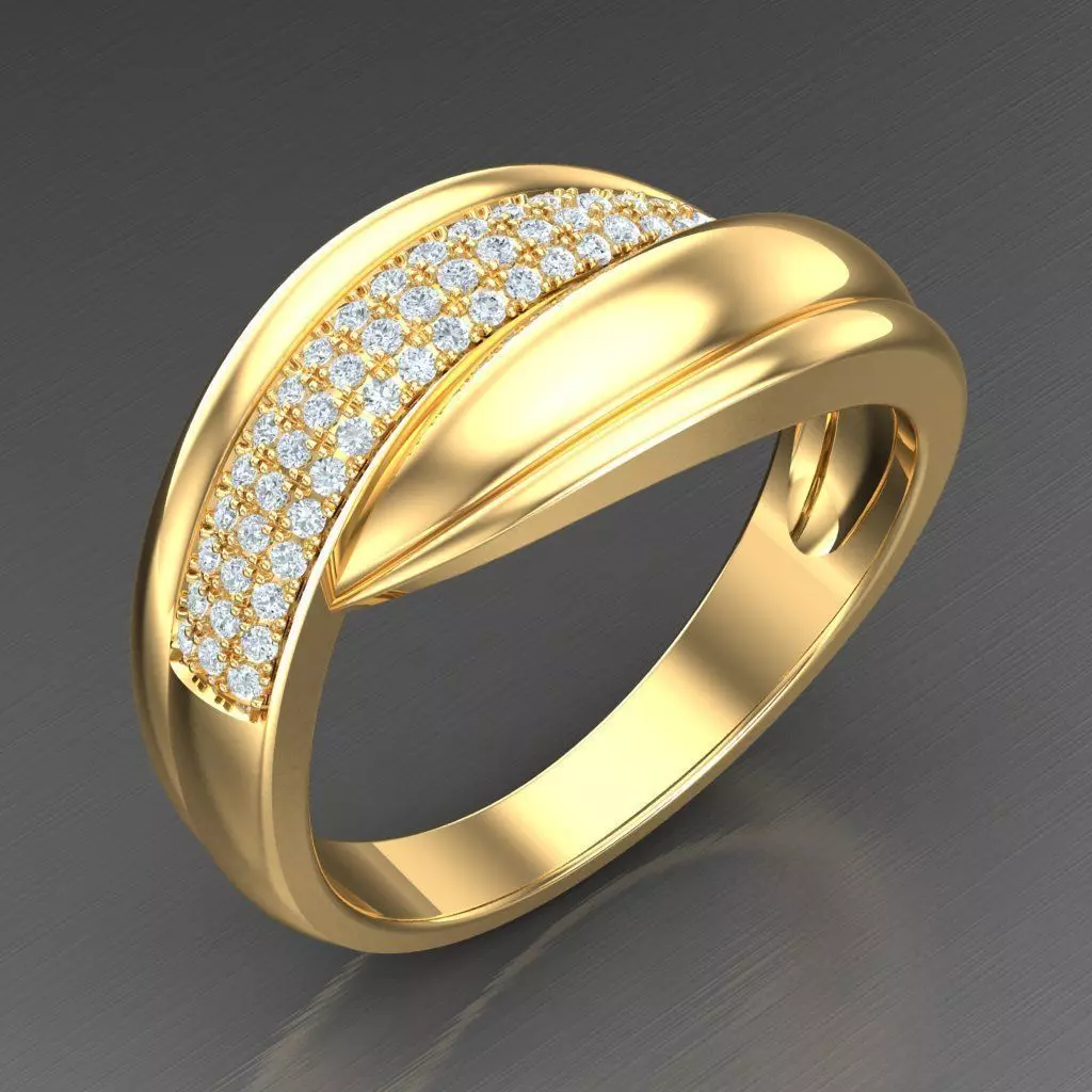 Wedding Man Ring 3MR038 3D model_0