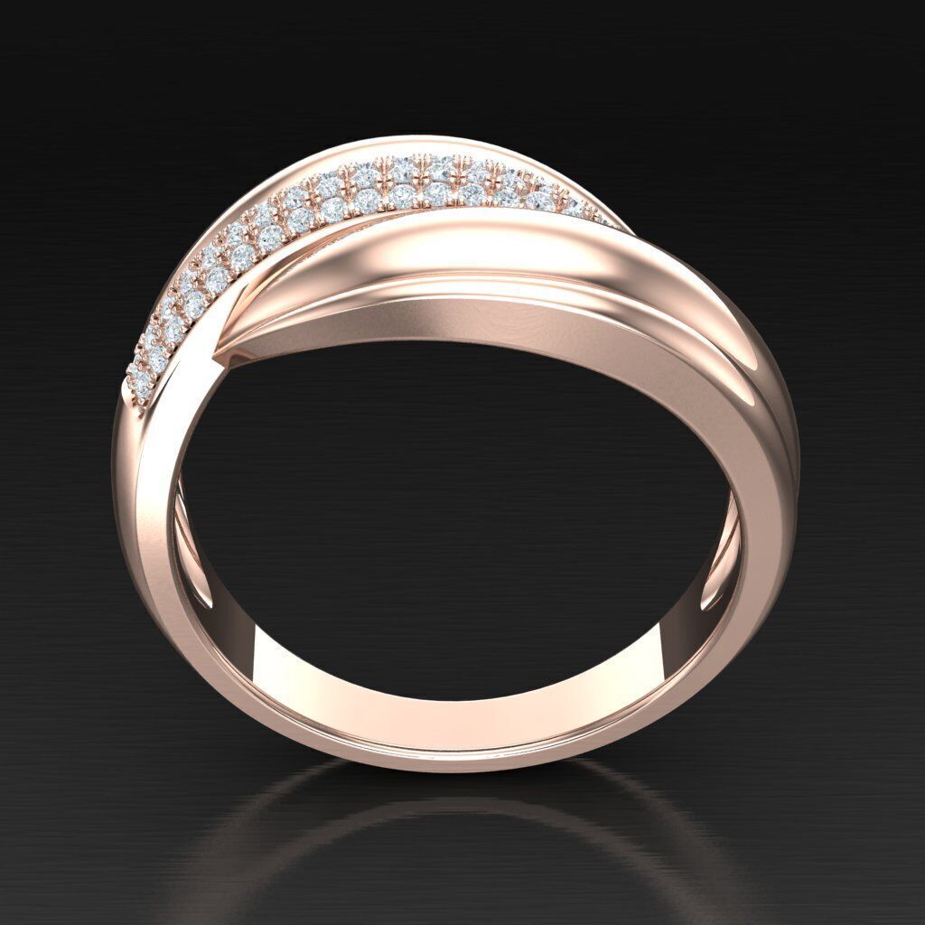 Wedding Man Ring 3MR038 3D model_2