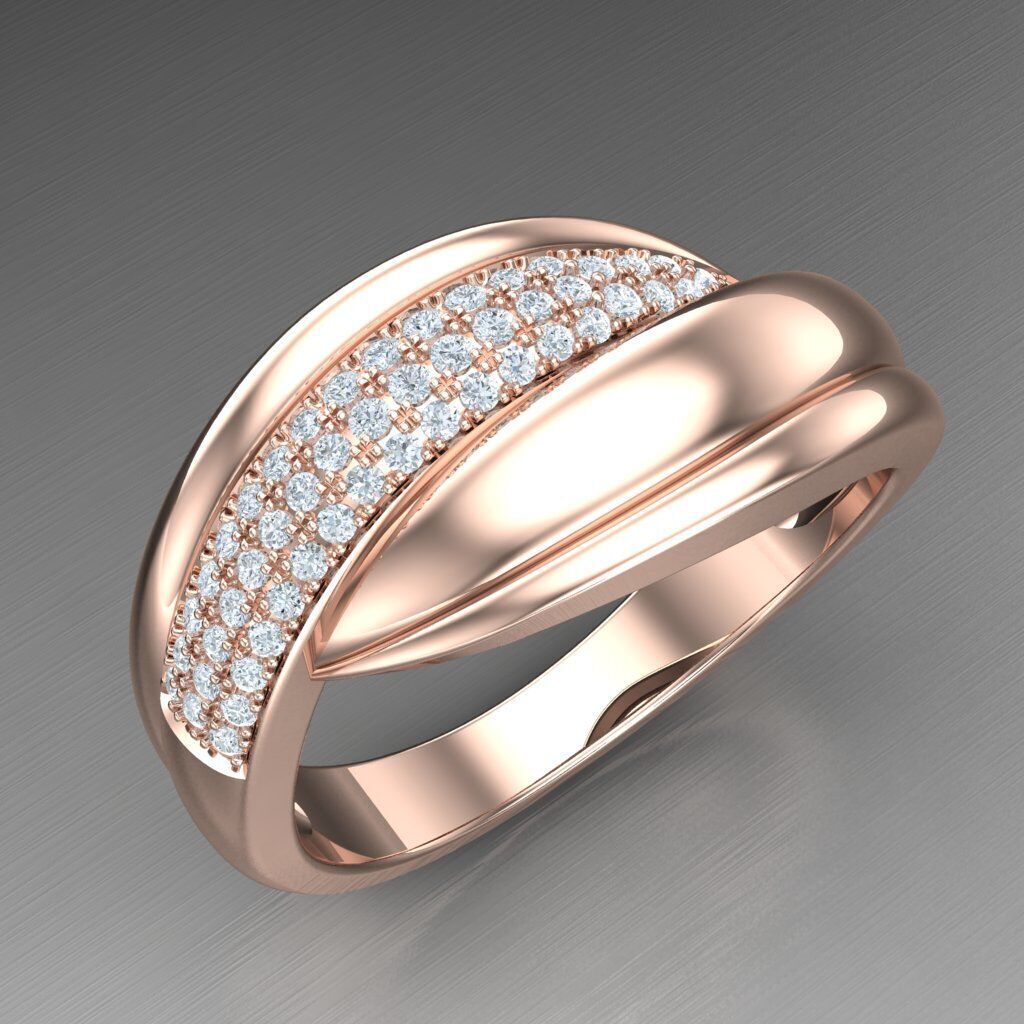 Wedding Man Ring 3MR038 3D model_7