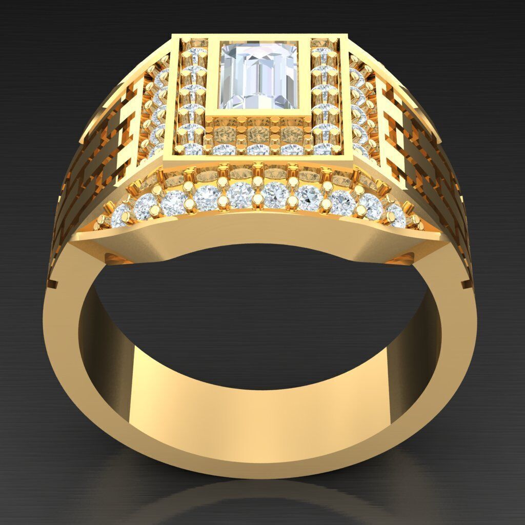 Wedding Man Ring 3MR039 3D model_11