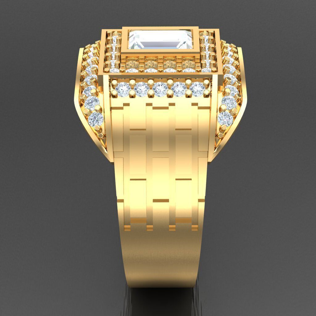 Wedding Man Ring 3MR039 3D model_10