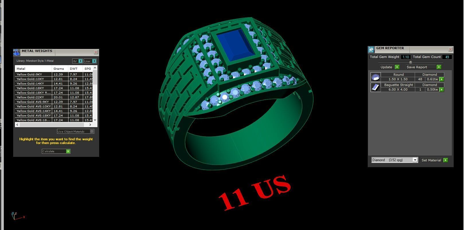 Wedding Man Ring 3MR039 3D model_12