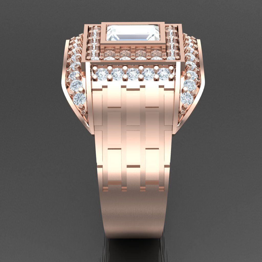 Wedding Man Ring 3MR039 3D model_9