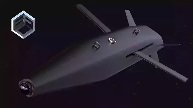 ISL IGB 50 guided bomb for attack UAVs Low-poly 3D model