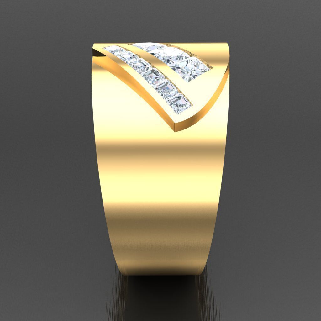 Wedding Man Ring 3MR041 3D model_10