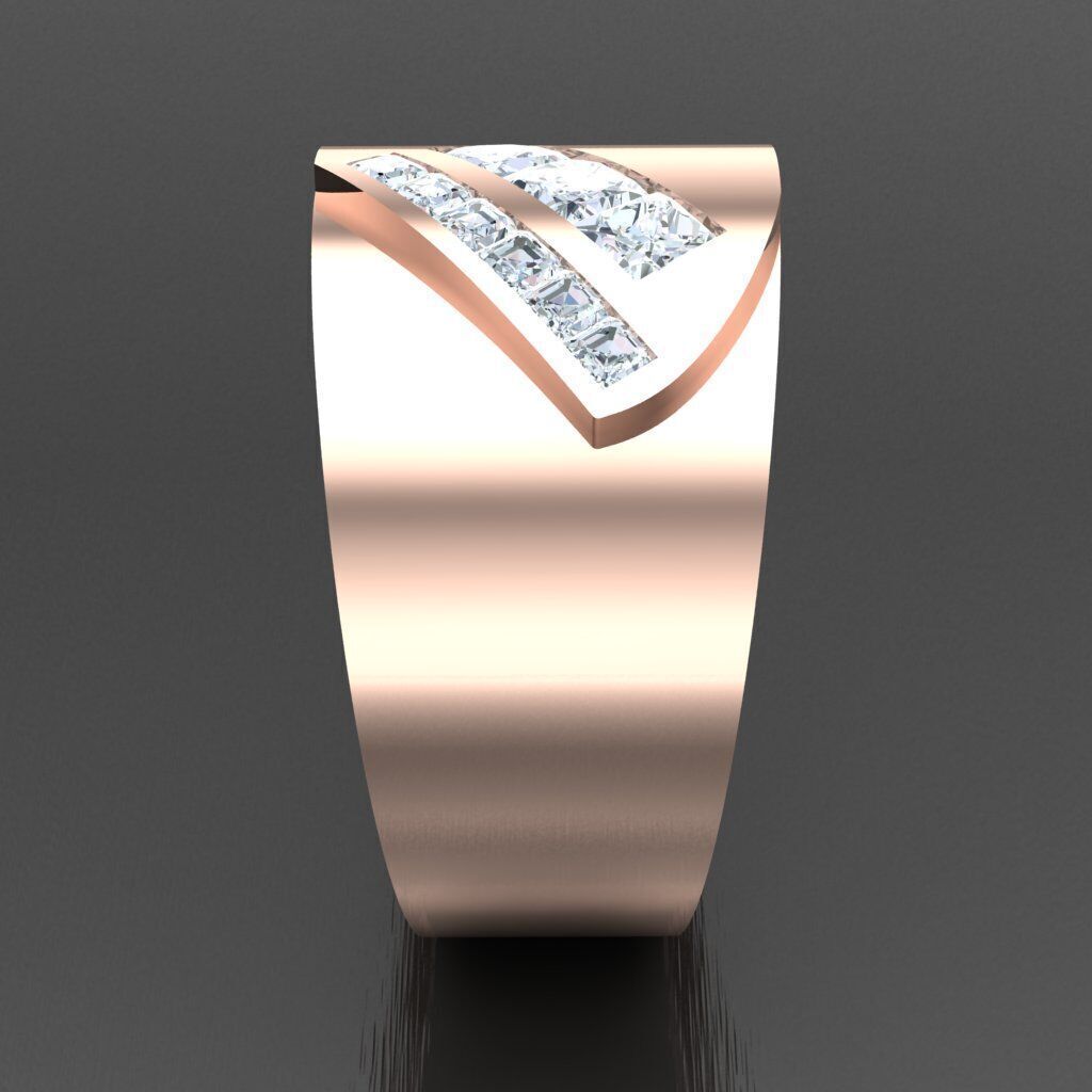 Wedding Man Ring 3MR041 3D model_9