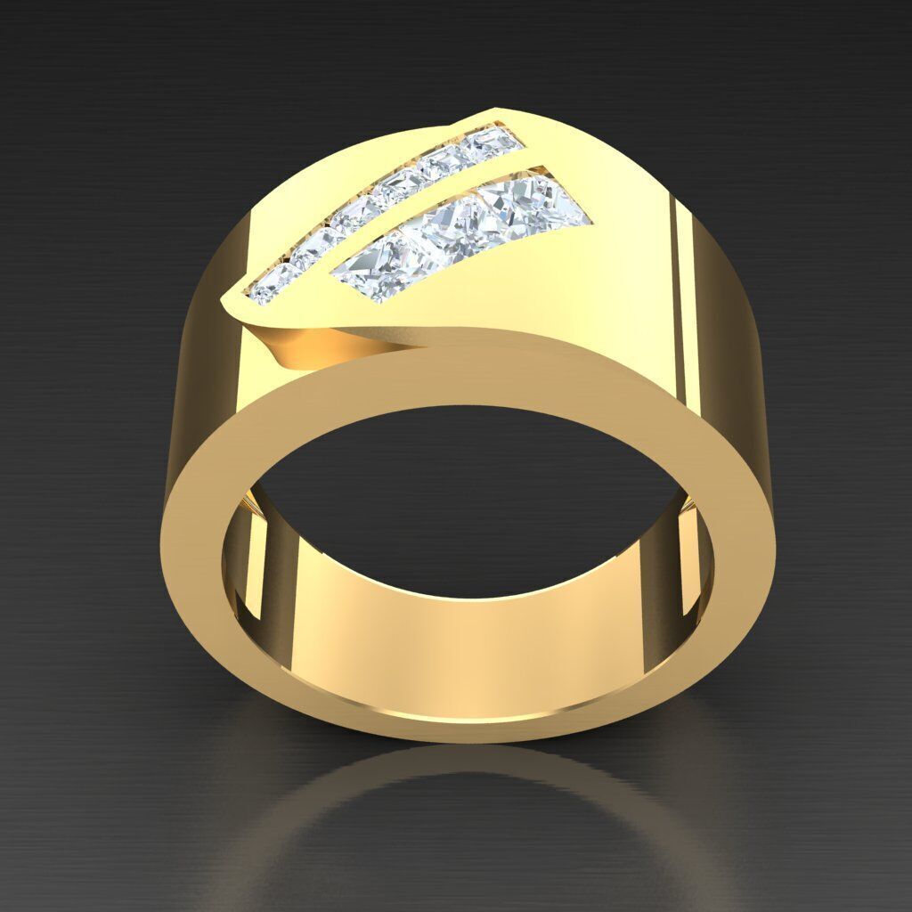 Wedding Man Ring 3MR041 3D model_11