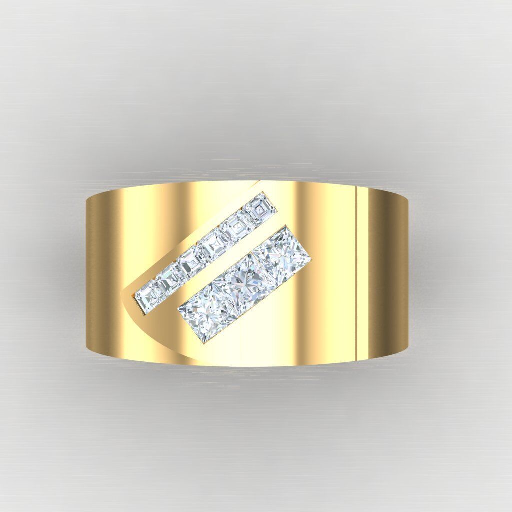 Wedding Man Ring 3MR041 3D model_6