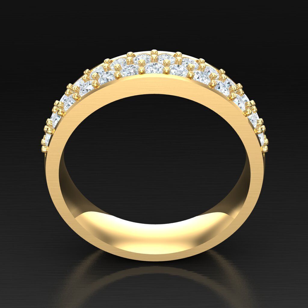 Wedding Man Ring 3MR043 3D model_11