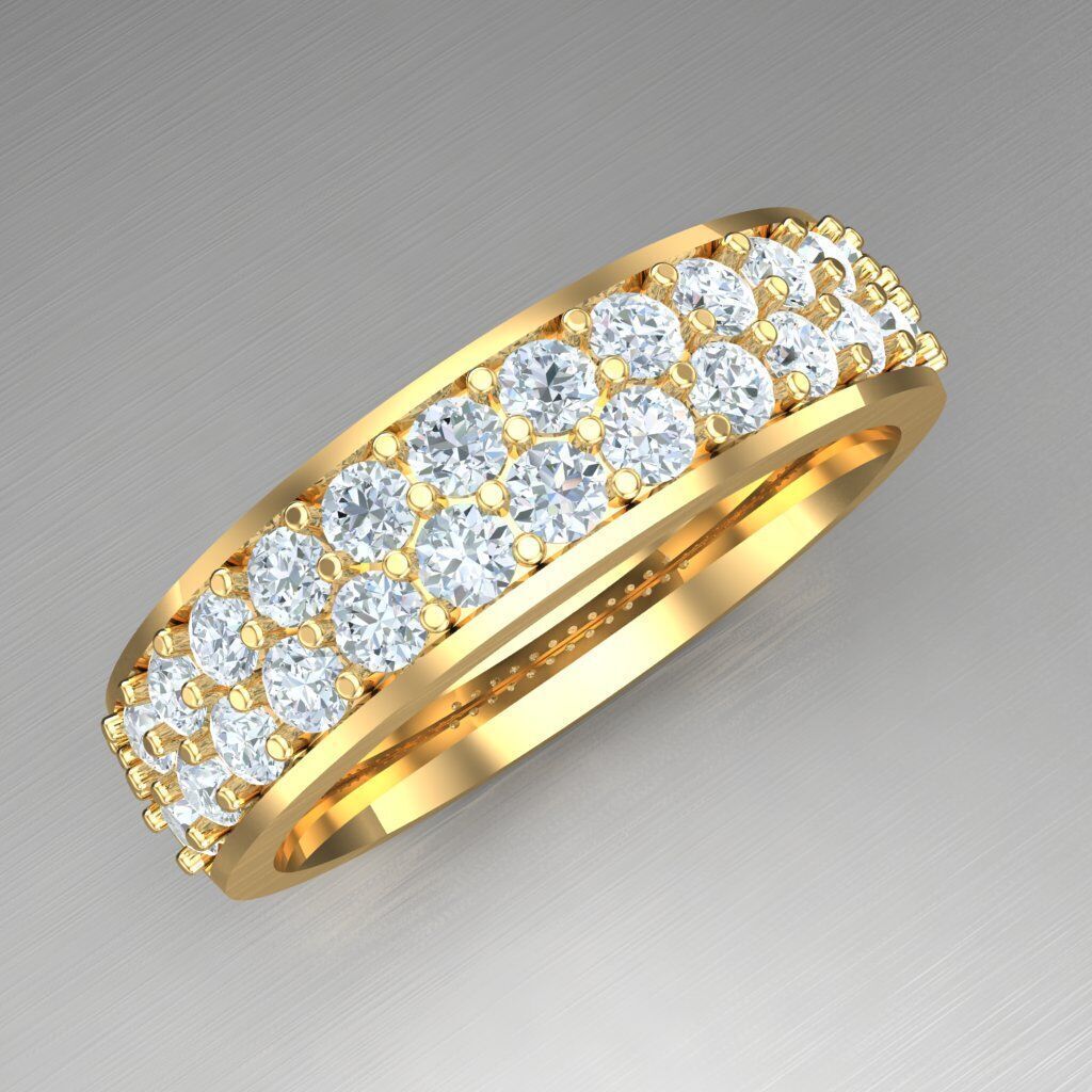 Wedding Man Ring 3MR043 3D model_8