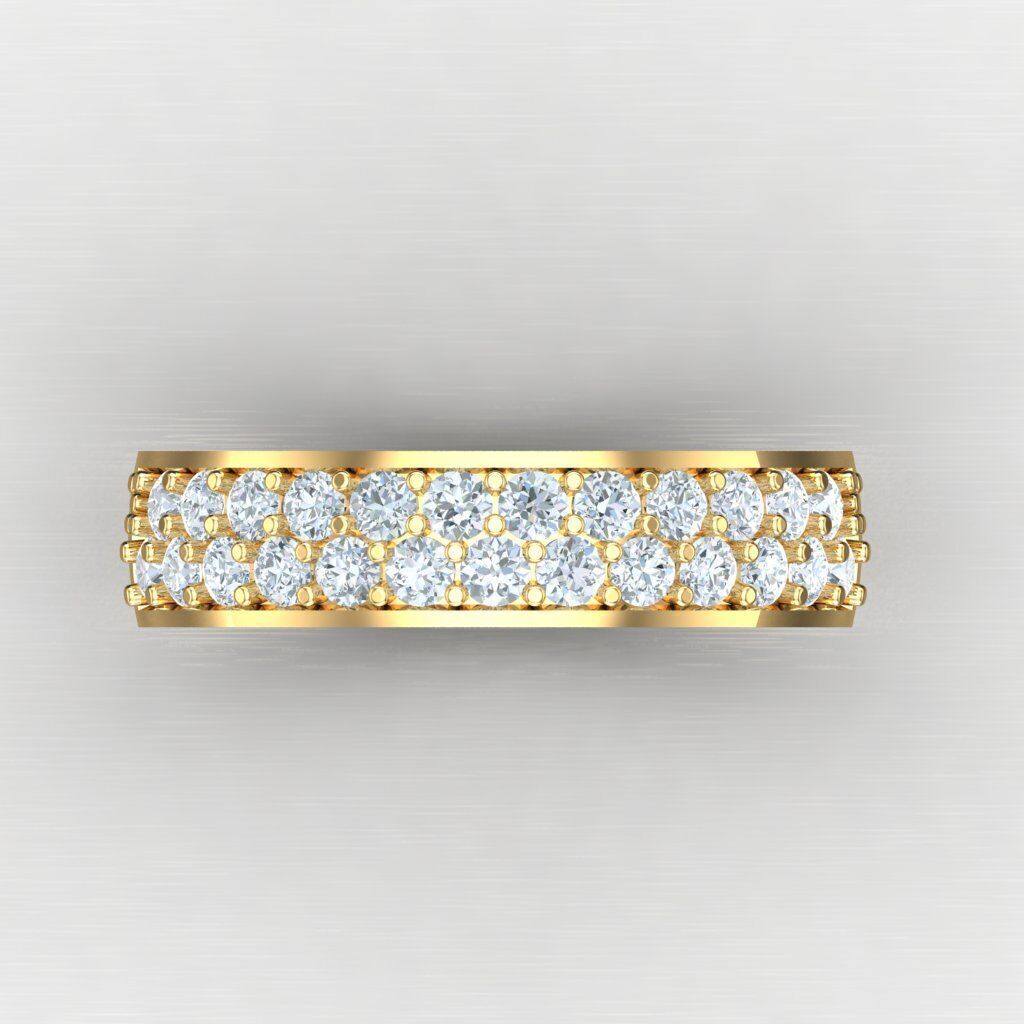 Wedding Man Ring 3MR043 3D model_6