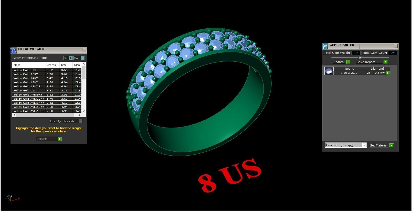 Wedding Man Ring 3MR043 3D model_12