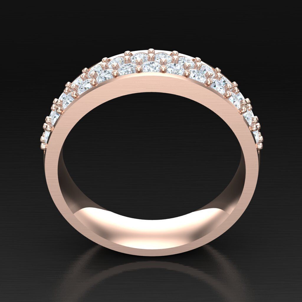 Wedding Man Ring 3MR043 3D model_2
