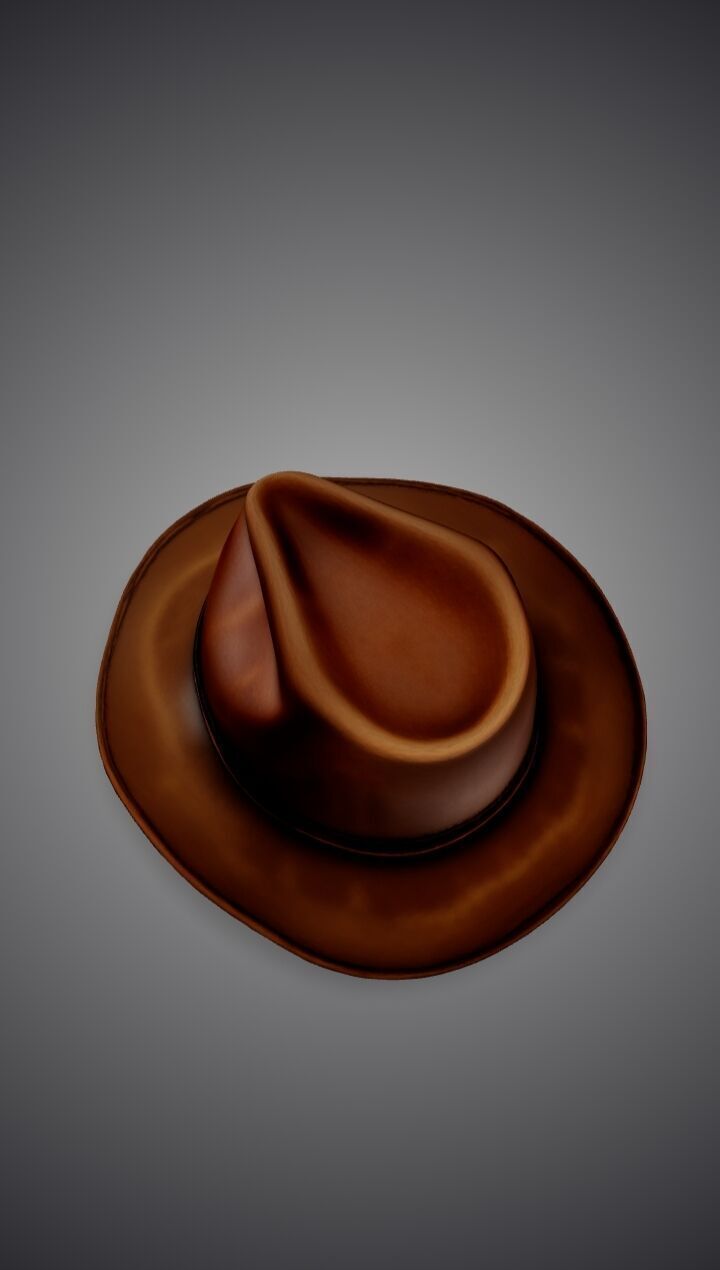 Cowboy hat 3D model_4