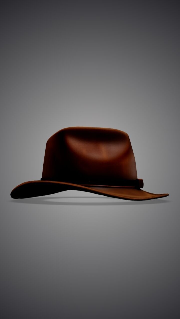 Cowboy hat 3D model_7