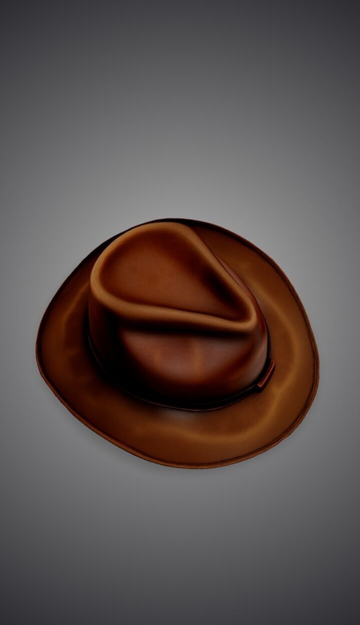 Cowboy hat 3D model_6