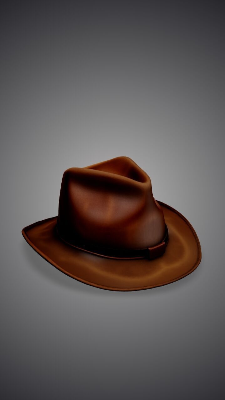 Cowboy hat 3D model_3