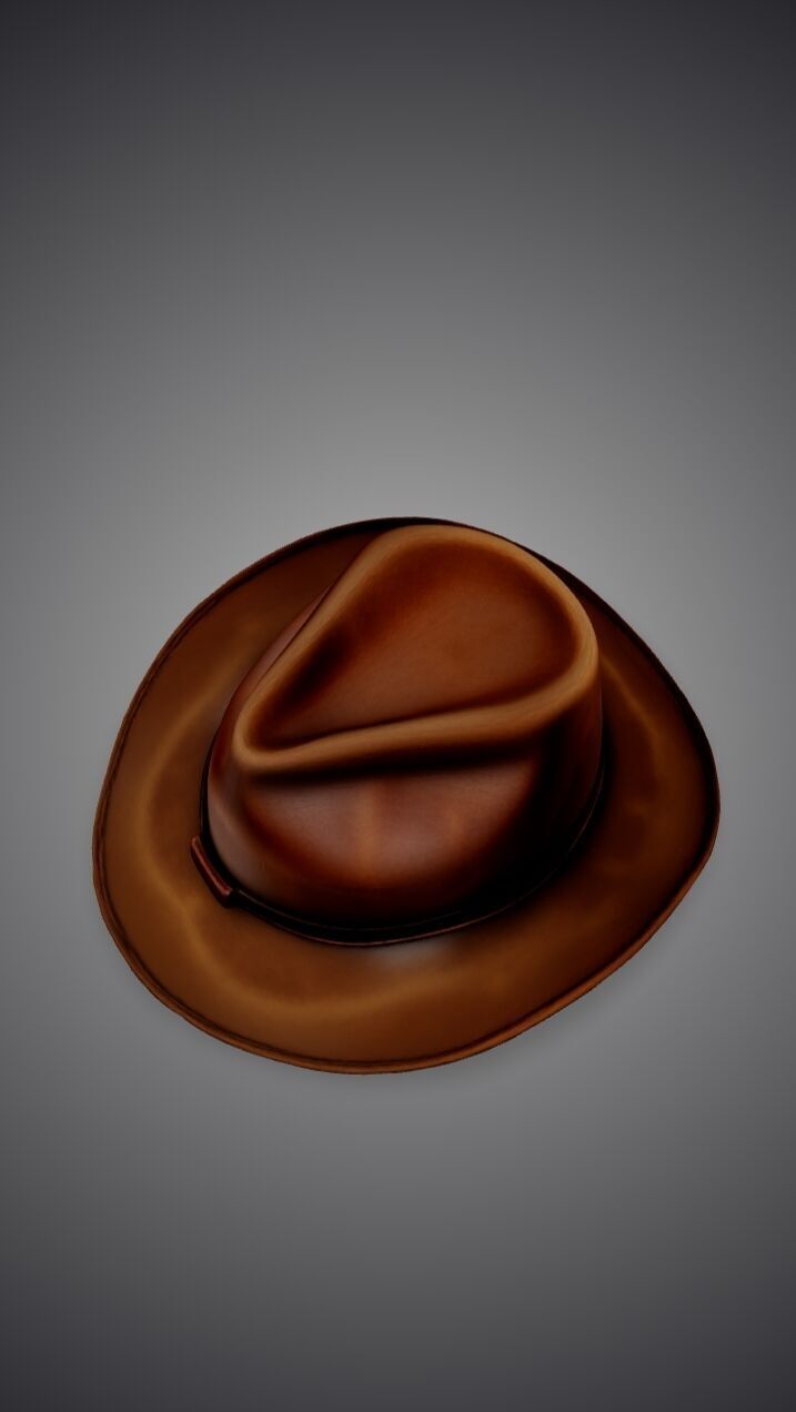 Cowboy hat 3D model_5