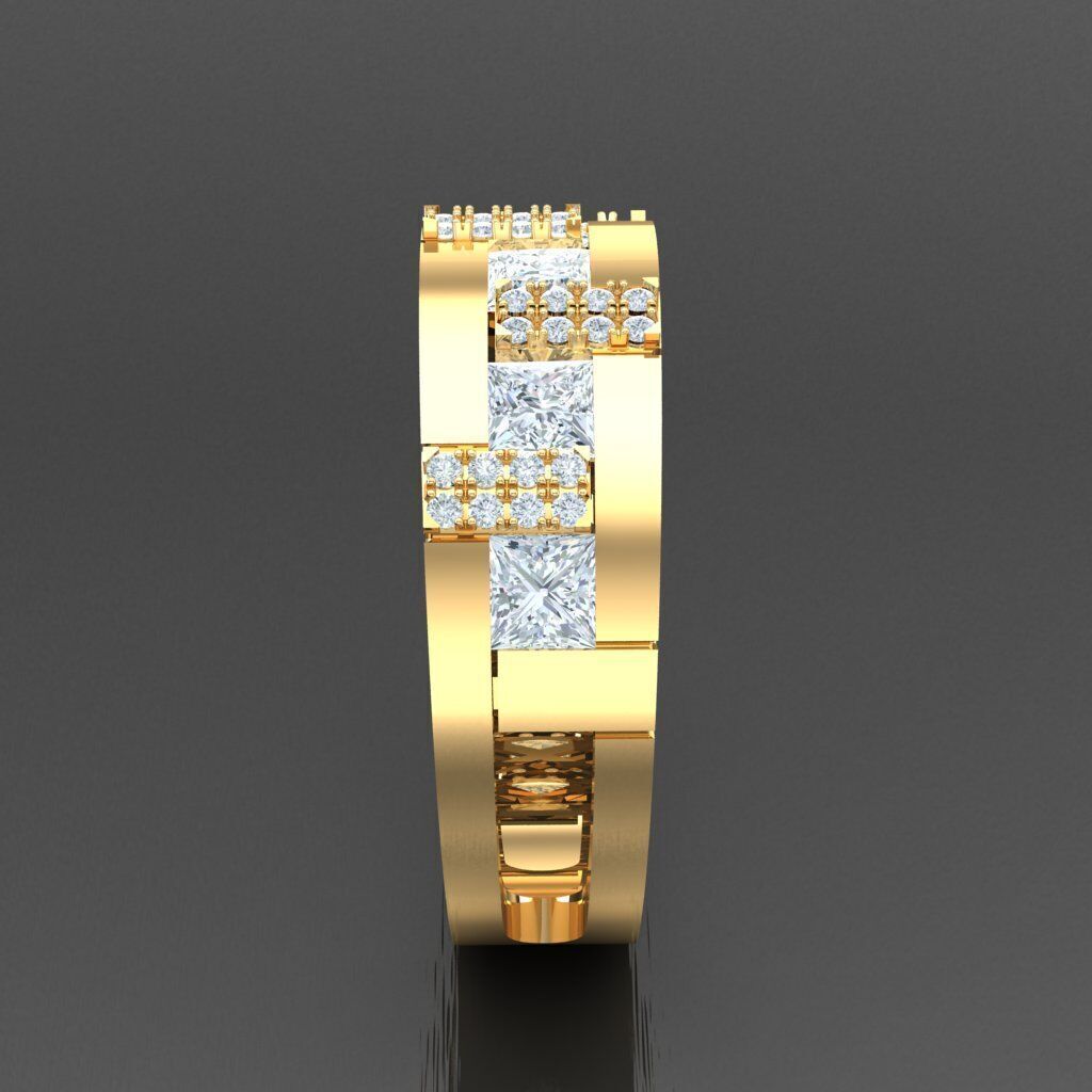 Wedding Man Ring 3MR049 3D model_10