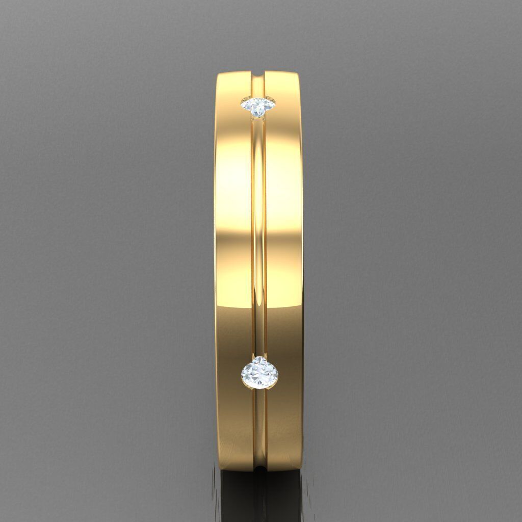 Wedding Man Ring 3MR054 3D model_10