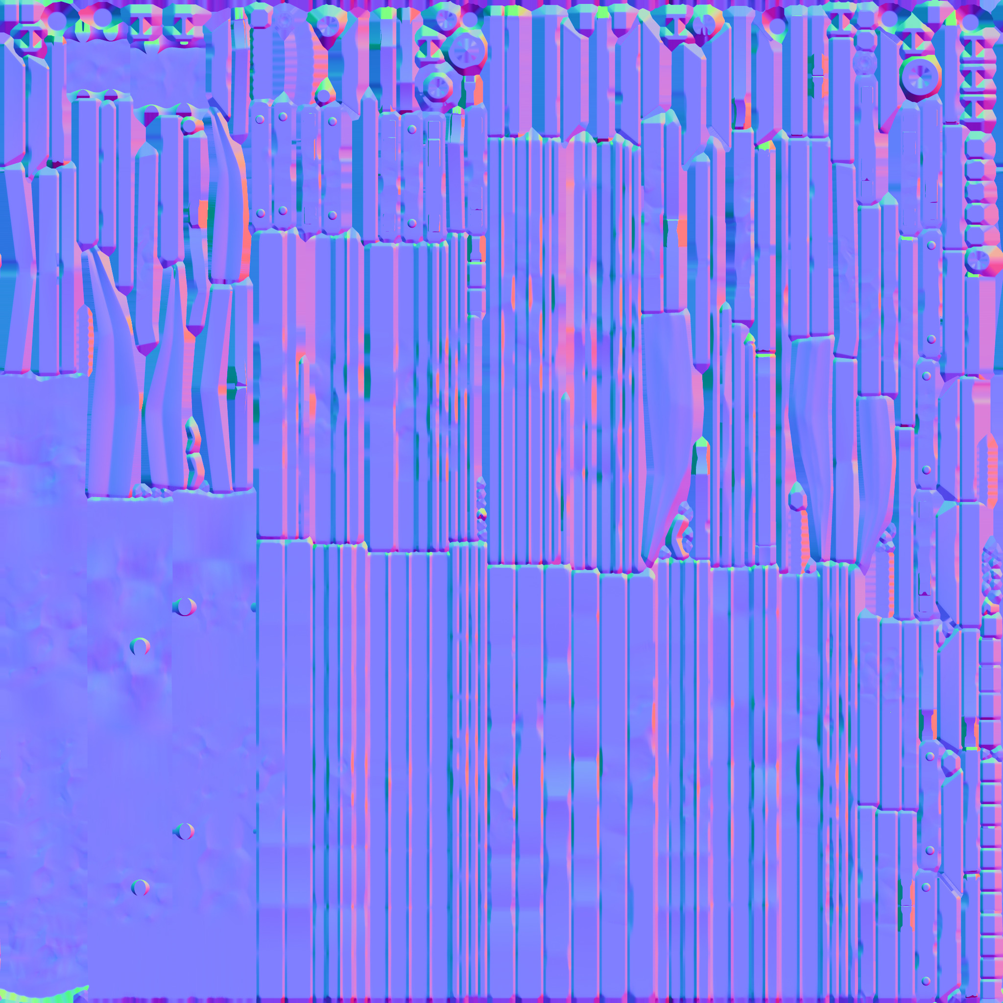 Stylized Metal structures asset pack 01 Low-poly 3D model_4