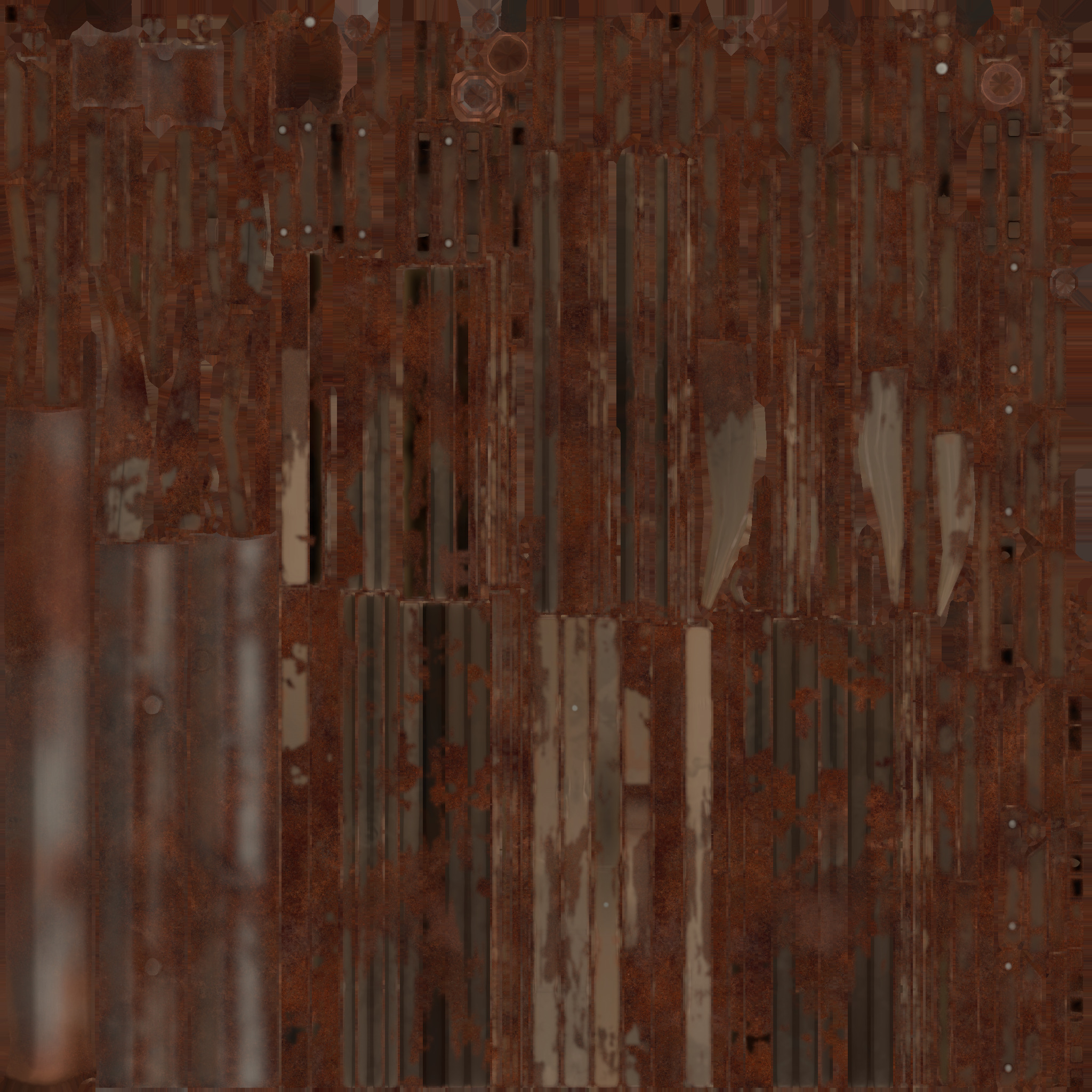 Stylized Metal structures asset pack 01 Low-poly 3D model_2