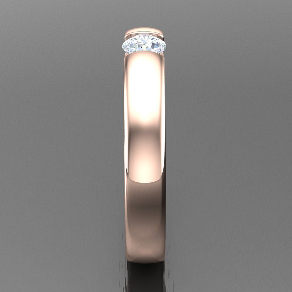 Wedding Man Ring 3MR059 3D model_9