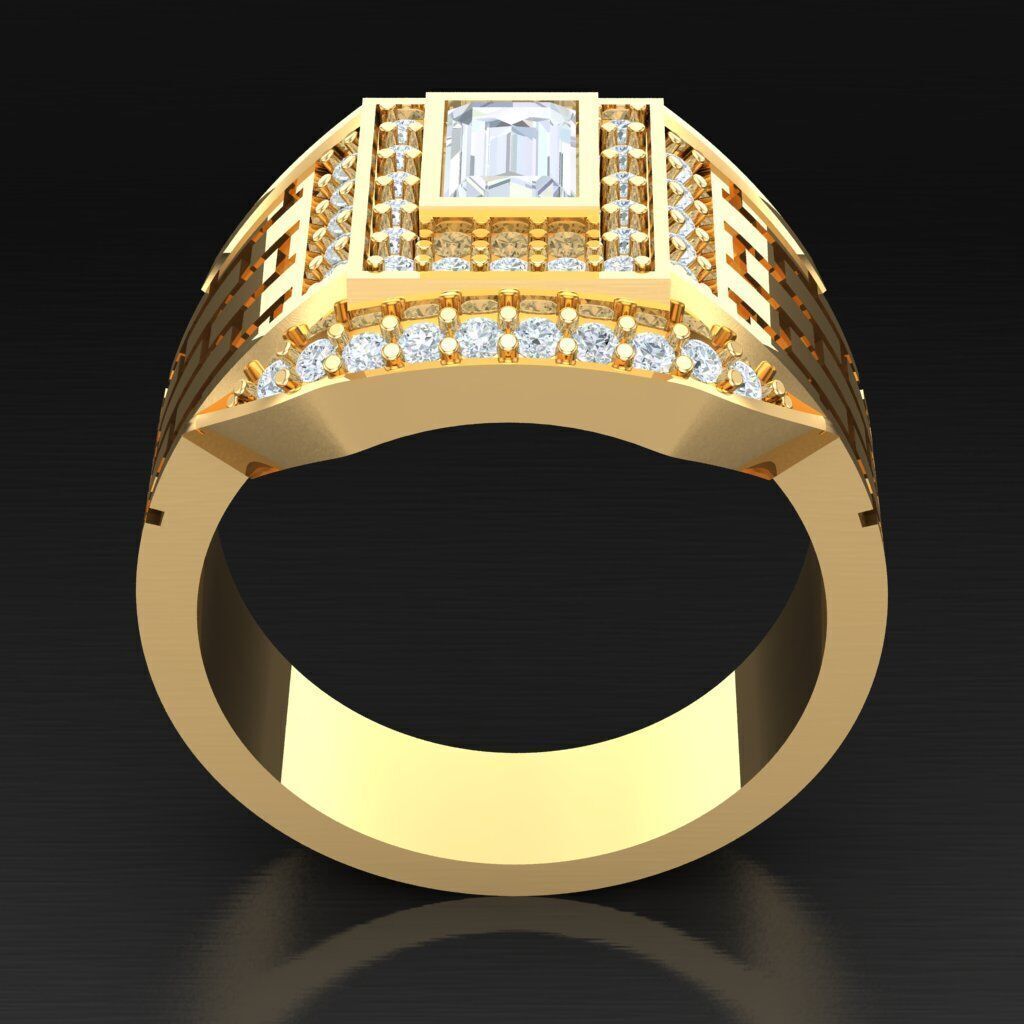 Wedding Man Ring 3MR060 3D model_11