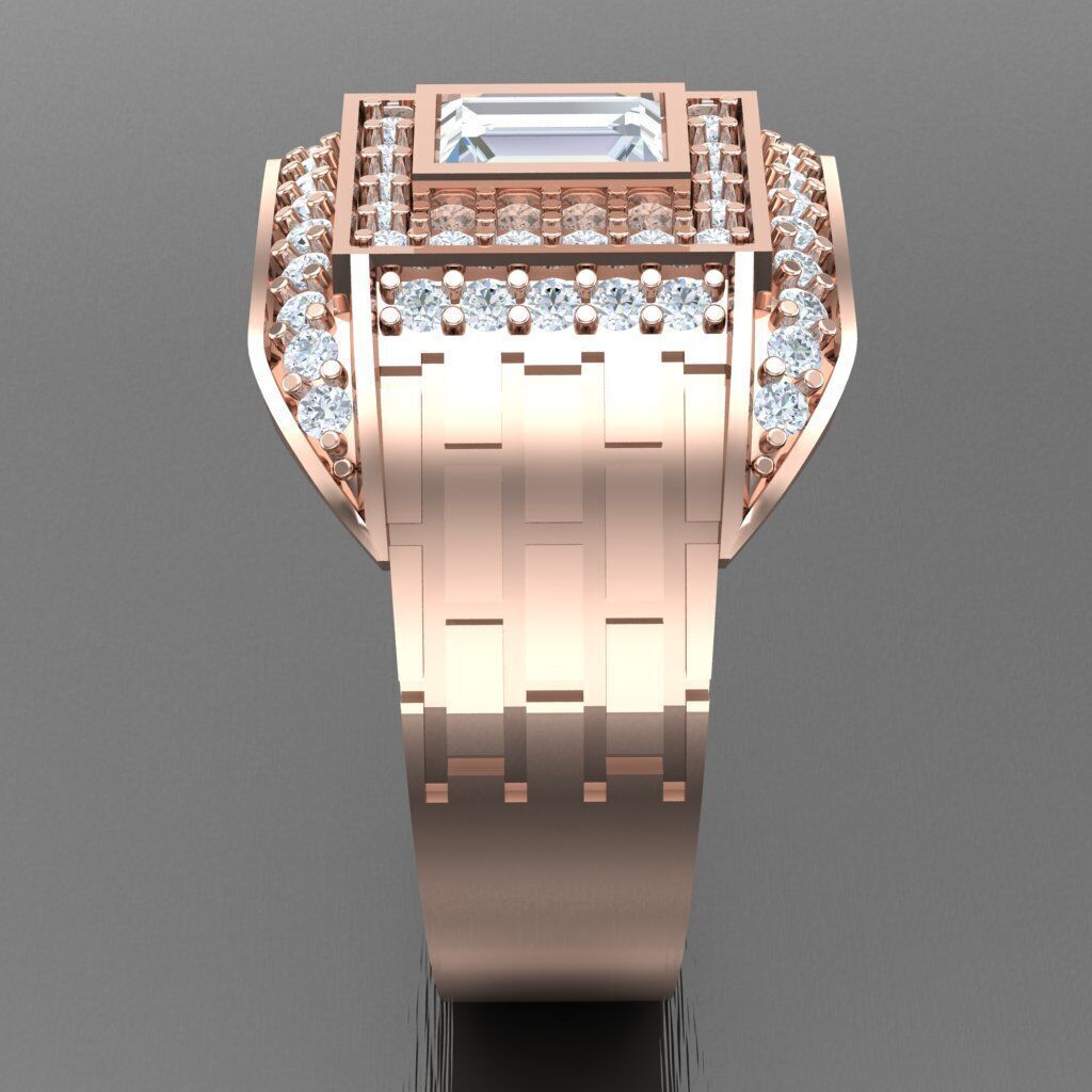Wedding Man Ring 3MR060 3D model_9