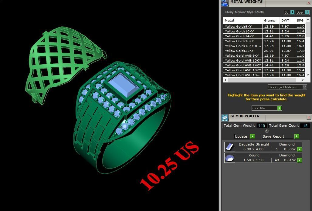 Wedding Man Ring 3MR060 3D model_12