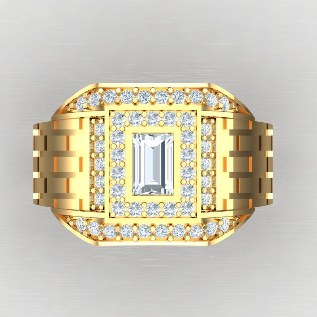 Wedding Man Ring 3MR060 3D model_6