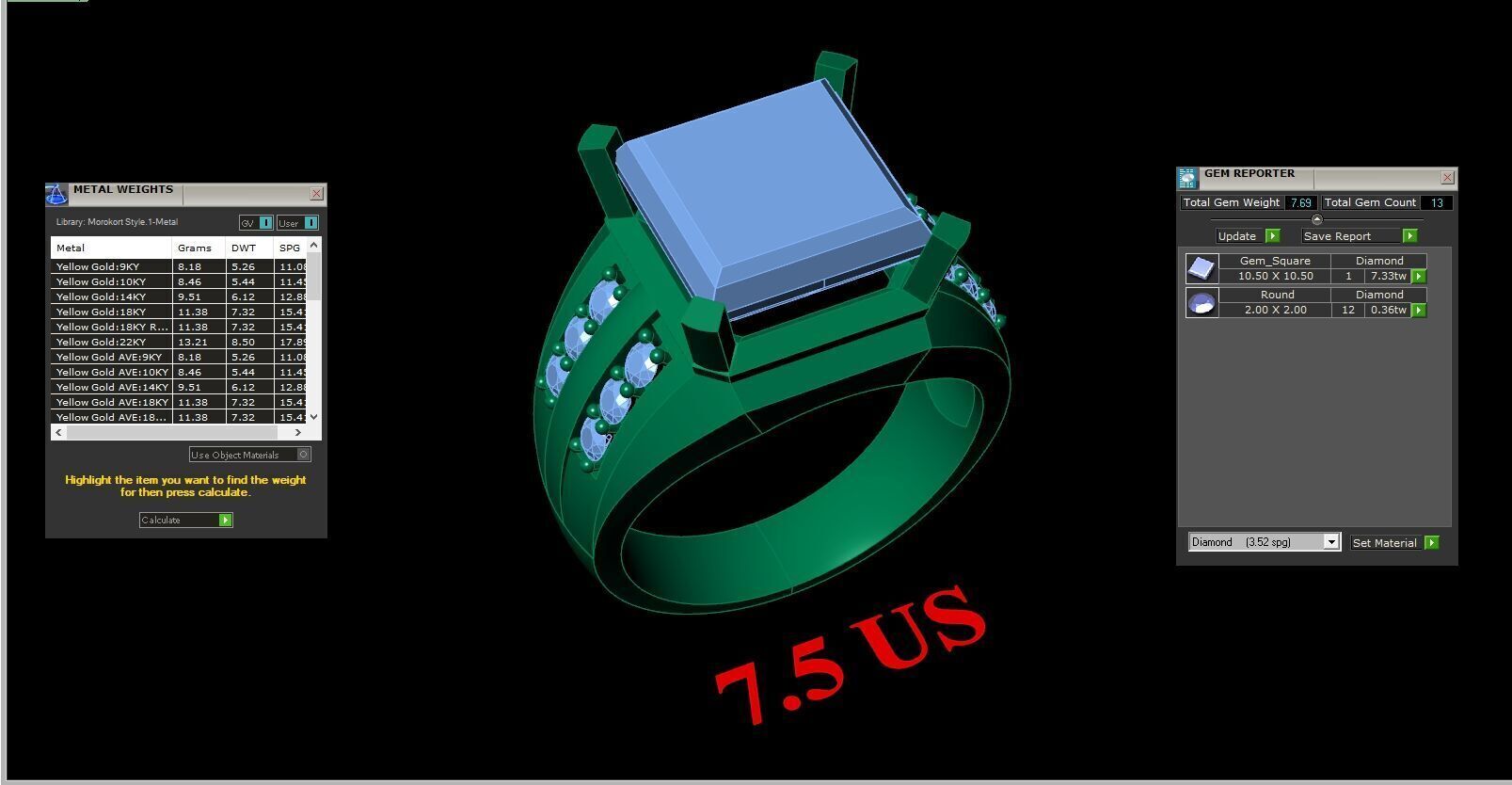 Wedding Man Ring 3MR064 3D model_12