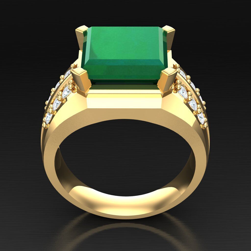 Wedding Man Ring 3MR064 3D model_11