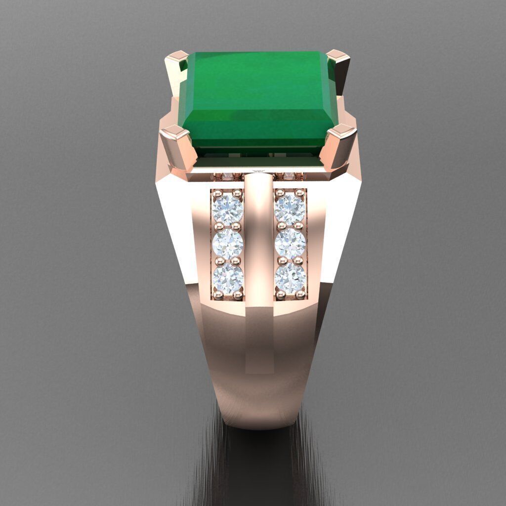 Wedding Man Ring 3MR064 3D model_9