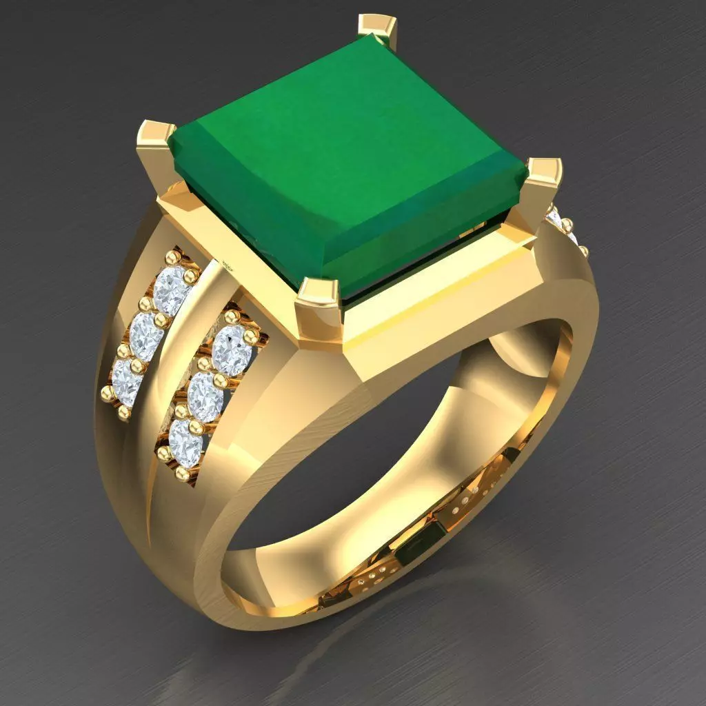 Wedding Man Ring 3MR064 3D model_0