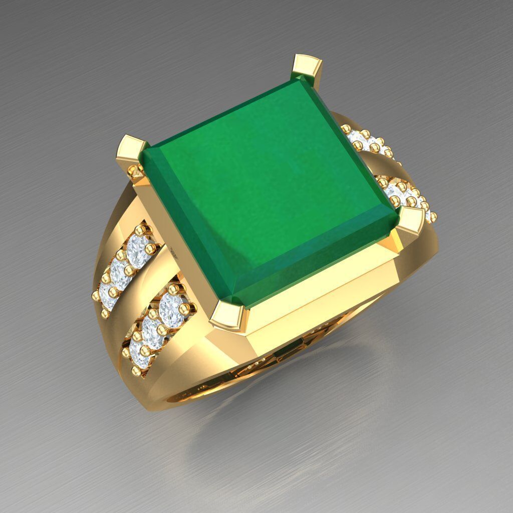 Wedding Man Ring 3MR064 3D model_8