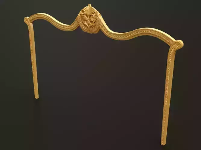 Classic Style Wooden Bed Crown for CNC