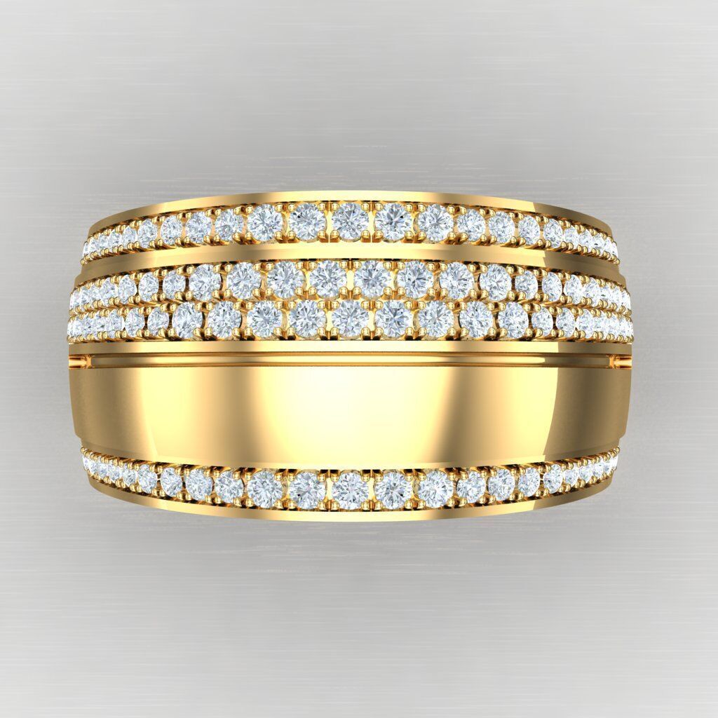 Wedding Man Ring 3MR066 3D model_6