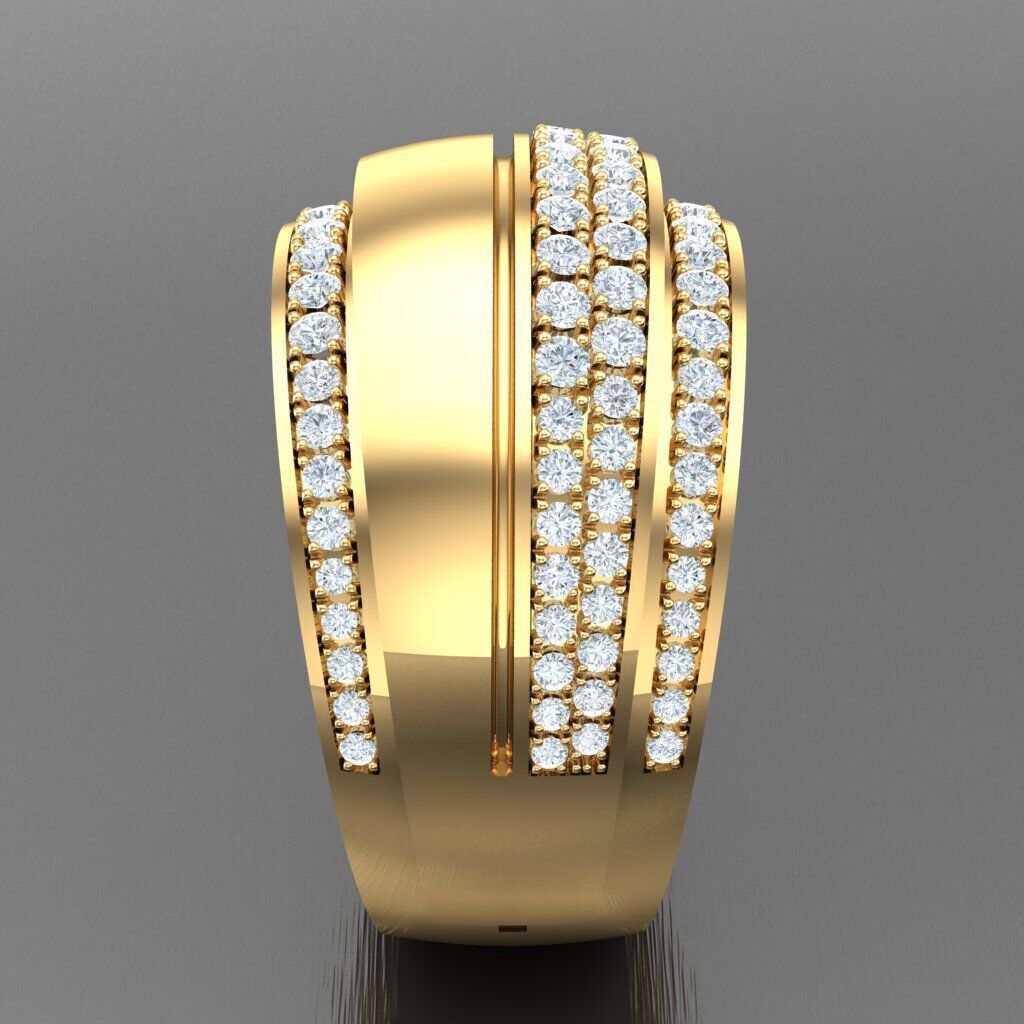 Wedding Man Ring 3MR066 3D model_10