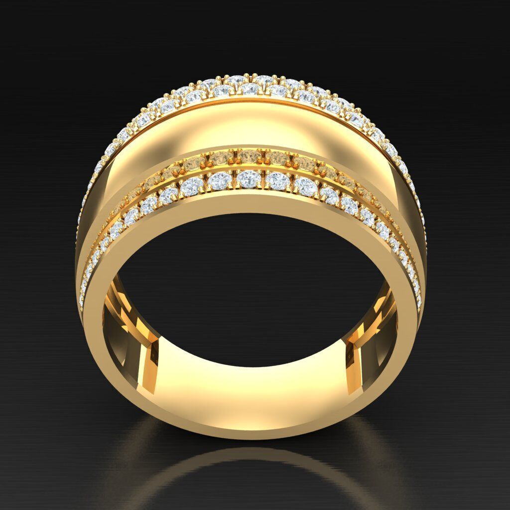 Wedding Man Ring 3MR066 3D model_11
