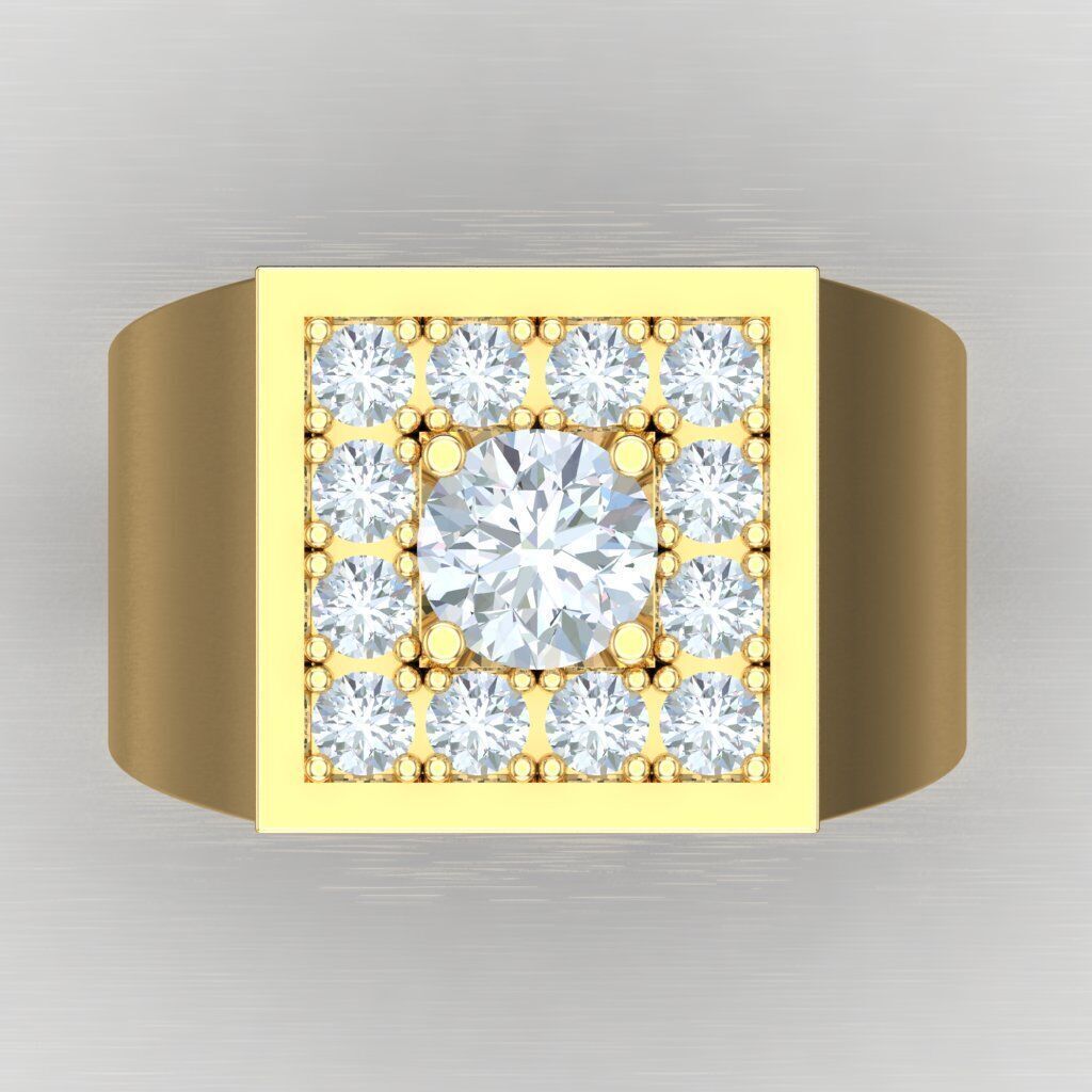 Wedding Man Ring 3MR067 3D model_6