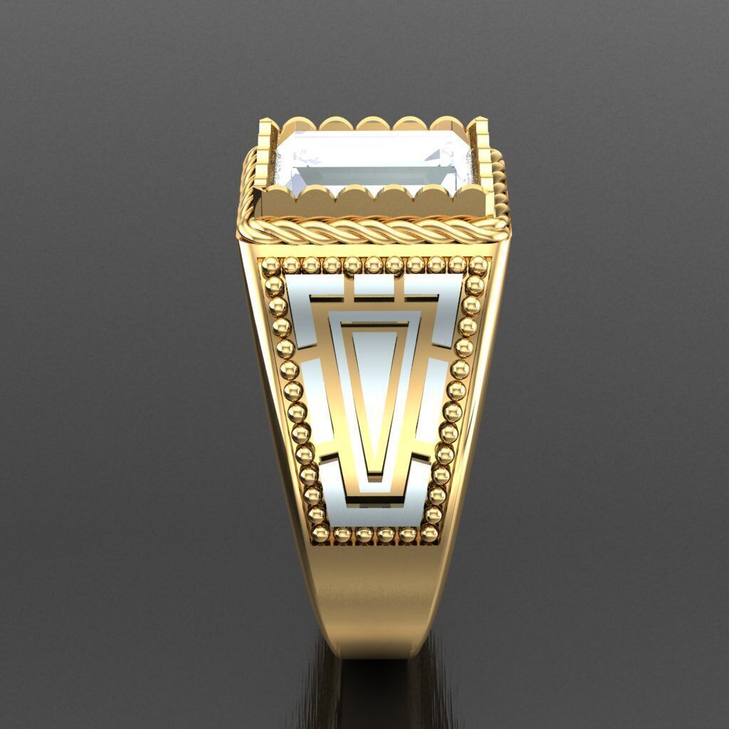 Wedding Man Ring 3MR075 3D model_10