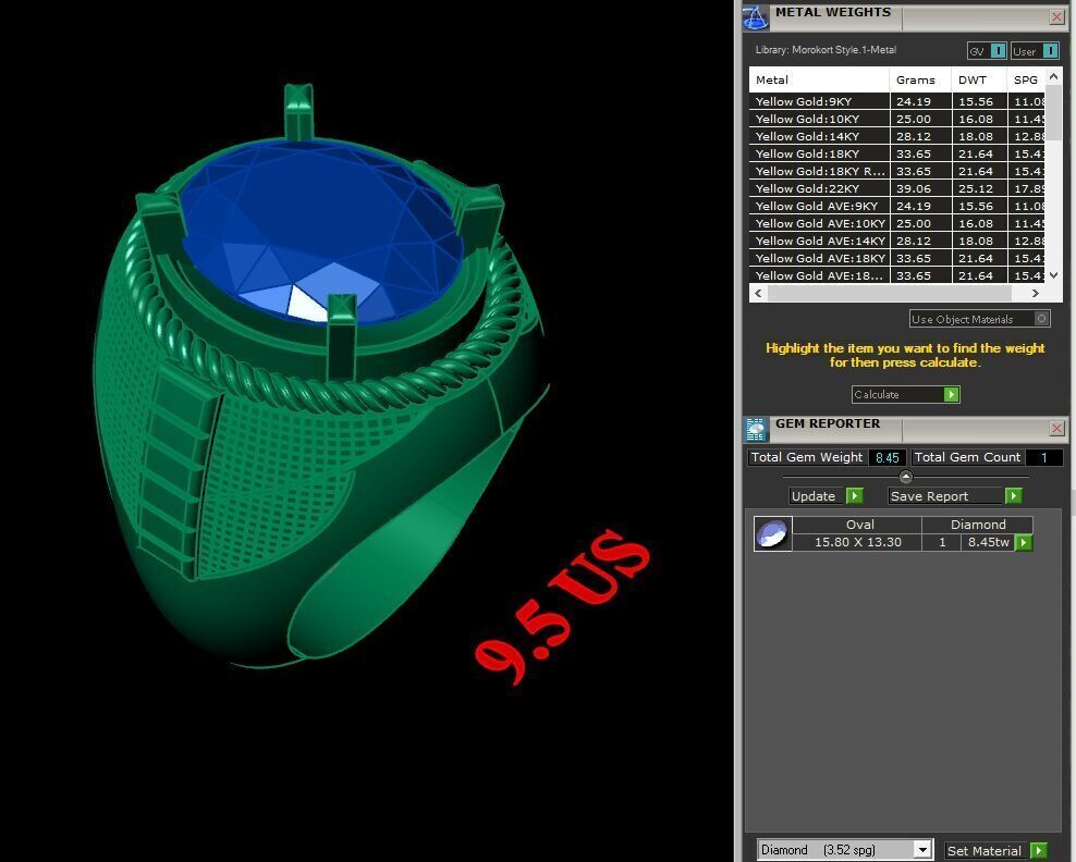 Wedding Man Ring 3MR077 3D model_12
