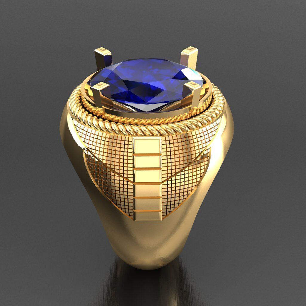 Wedding Man Ring 3MR077 3D model_10