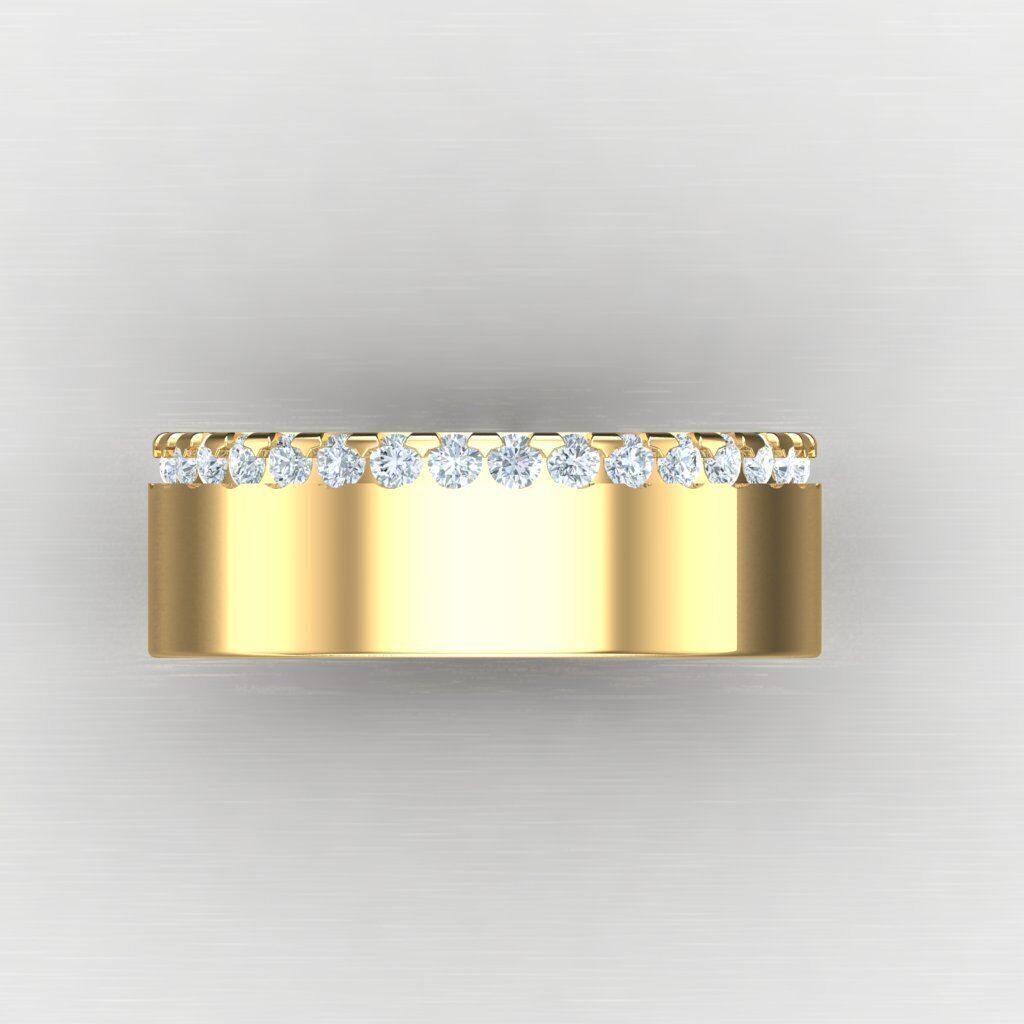 Wedding Man Ring 3MR079 3D model_6