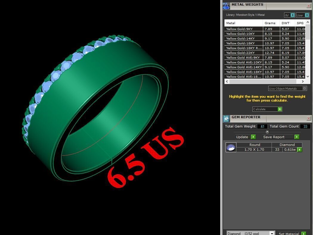 Wedding Man Ring 3MR079 3D model_12