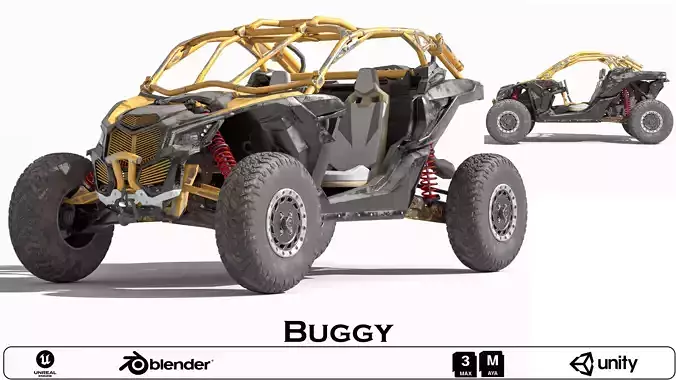 Buggy Can-Am Maverick 3D Model 