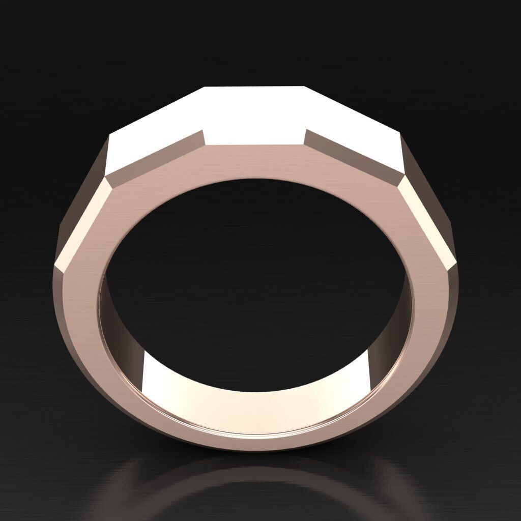 Wedding Man Ring 3MR083 3D model_2