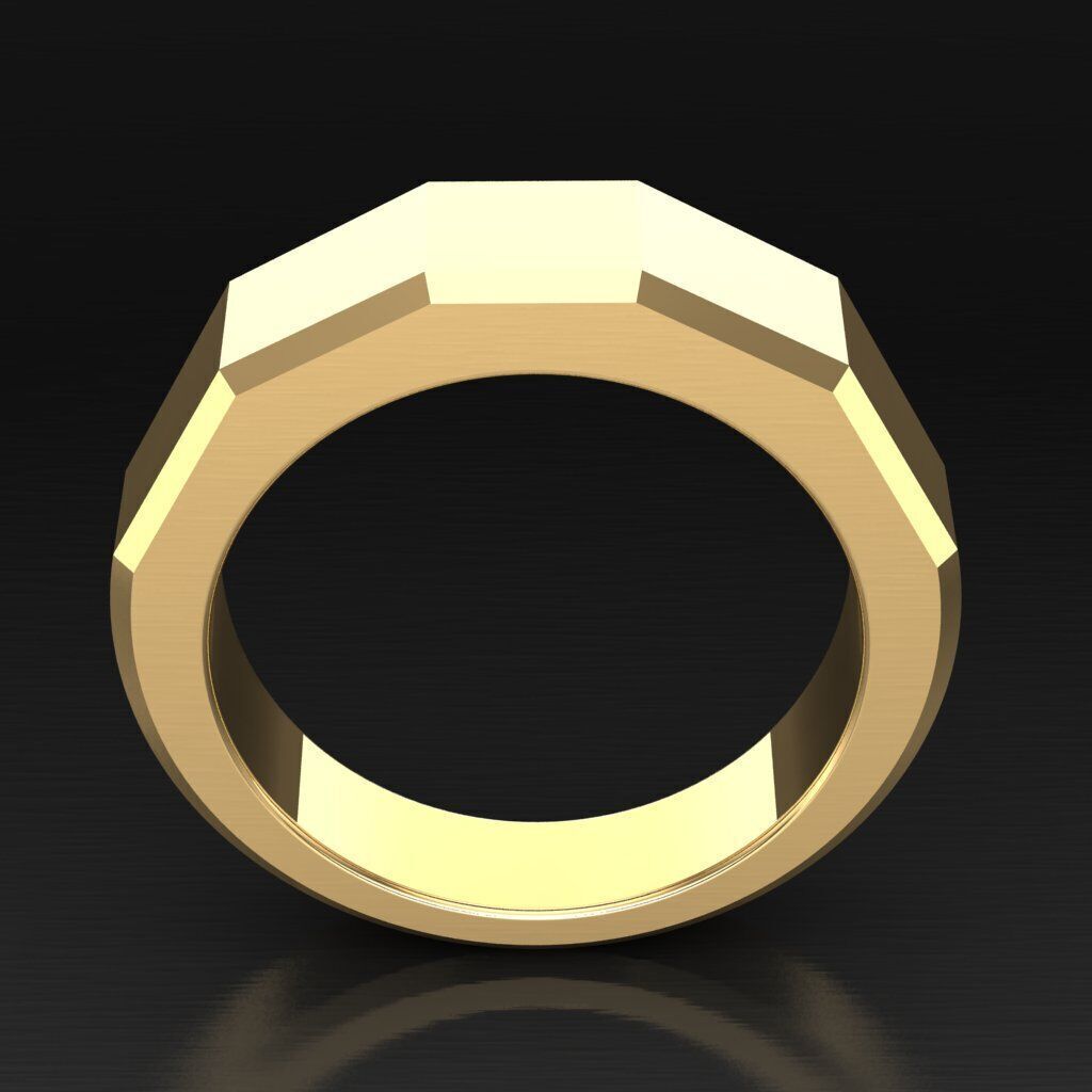 Wedding Man Ring 3MR083 3D model_11