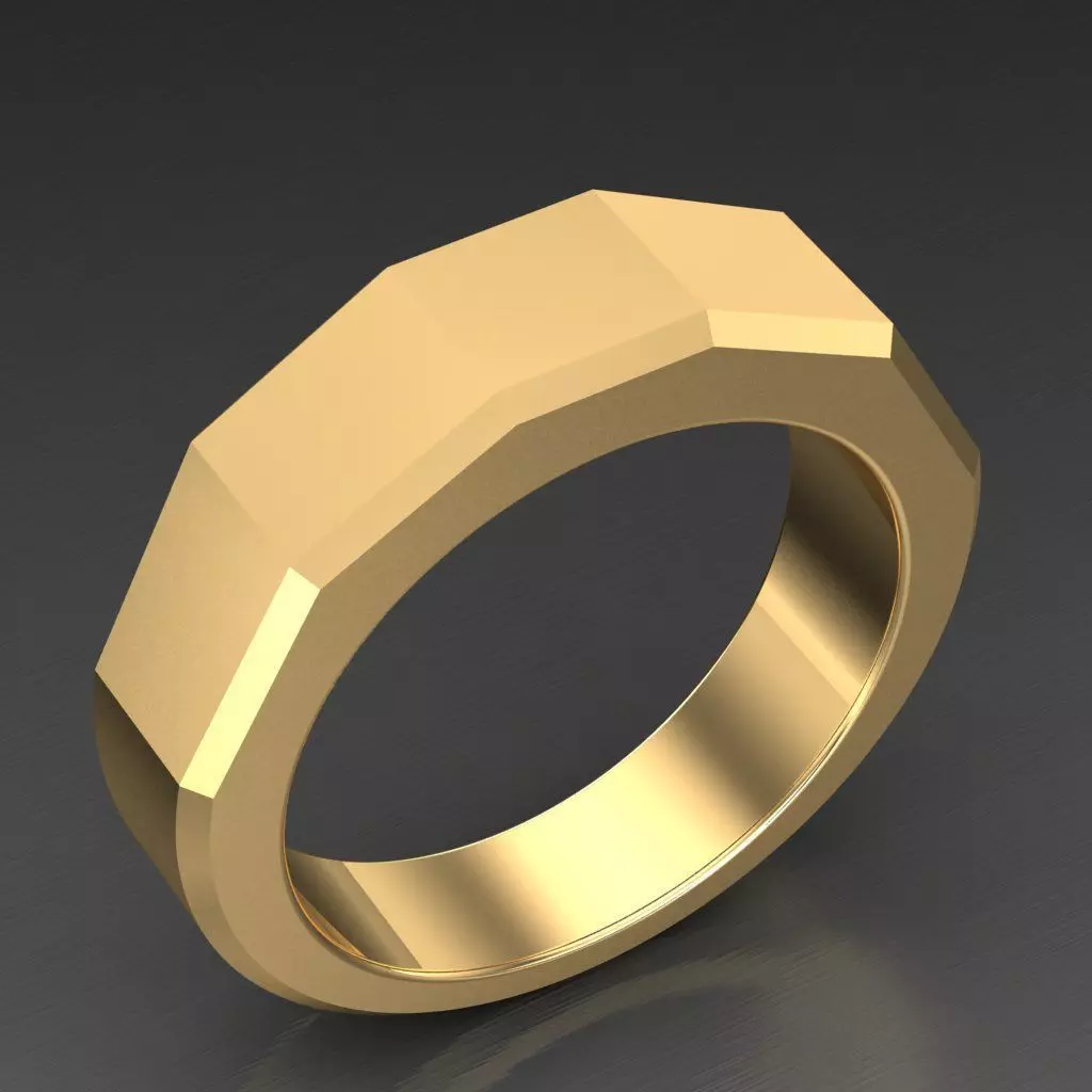 Wedding Man Ring 3MR083 3D model_0